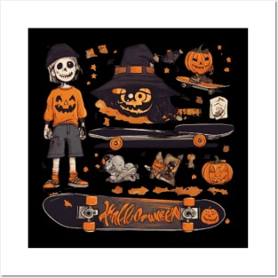 Halloween Skater Posters and Art